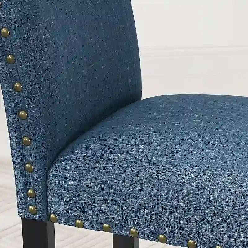 Sgabello in tessuto contemporaneo Gallaccio Strick & Bolton da 25 pollici (set da 2)
