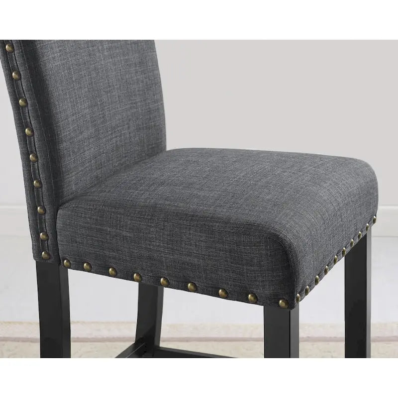 Sgabello in tessuto contemporaneo Gallaccio Strick & Bolton da 25 pollici (set da 2)
