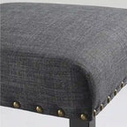 Sgabello in tessuto contemporaneo Gallaccio Strick & Bolton da 25 pollici (set da 2)