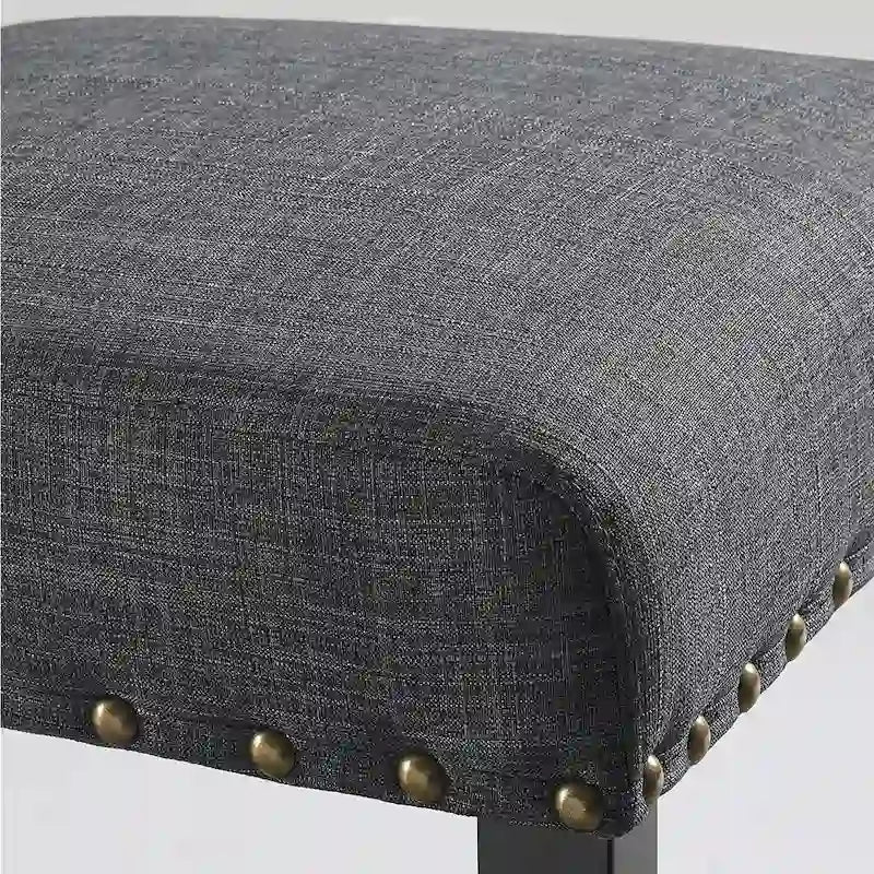Sgabello in tessuto contemporaneo Gallaccio Strick & Bolton da 25 pollici (set da 2)