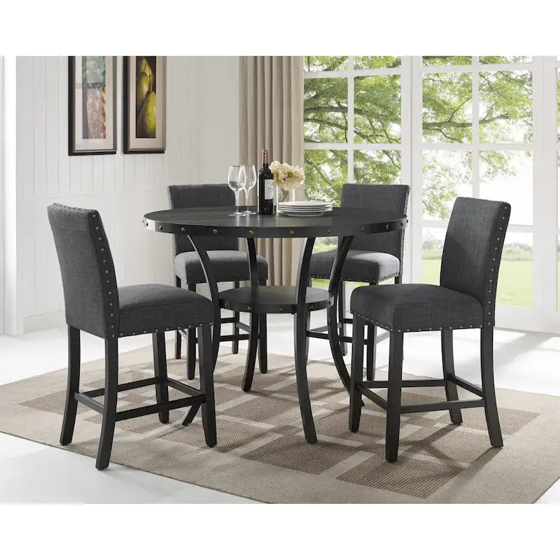 Sgabello in tessuto contemporaneo Gallaccio Strick & Bolton da 25 pollici (set da 2)