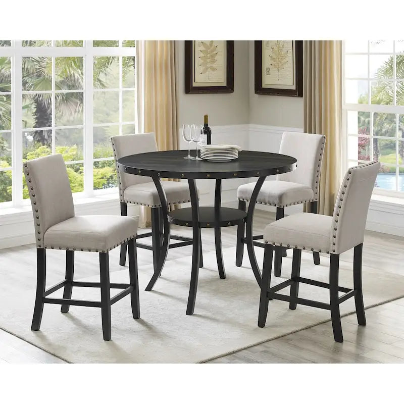 Sgabello in tessuto contemporaneo Gallaccio Strick & Bolton da 25 pollici (set da 2)