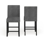 Sgabello in tessuto contemporaneo Gallaccio Strick & Bolton da 25 pollici (set da 2)