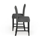 Sgabello in tessuto contemporaneo Gallaccio Strick & Bolton da 25 pollici (set da 2)