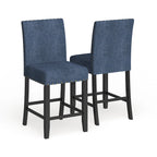 Sgabello in tessuto contemporaneo Gallaccio Strick & Bolton da 25 pollici (set da 2)