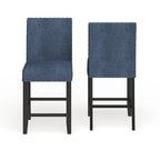 Sgabello in tessuto contemporaneo Gallaccio Strick & Bolton da 25 pollici (set da 2)