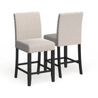 Sgabello in tessuto contemporaneo Gallaccio Strick & Bolton da 25 pollici (set da 2)