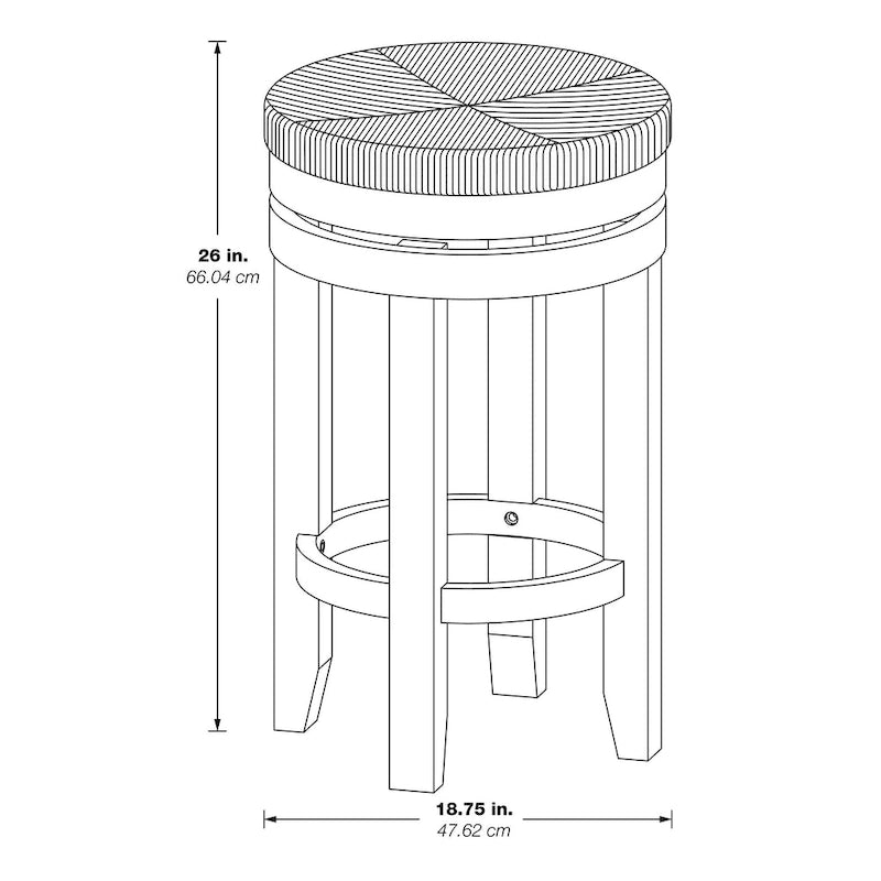 2 tabourets pivotants de 66 cm (paquet de 2)