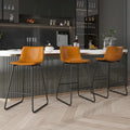 26 Tabourets de Bar Hauteur Comptoir, Moderne Similicuir Tabourets Hauts Lot de 3