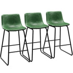 26 Tabourets de Bar Hauteur Comptoir, Moderne Similicuir Tabourets Hauts Lot de 3
