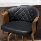 Tabourets de comptoir pivotants Art Leon Mid-century Modern (lot de 2)