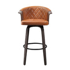 Tabourets de comptoir pivotants Art Leon Mid-century Modern (lot de 2)