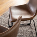 Chaises de salle à manger en similicuir Prusiner de Middlebrook (lot de 2)