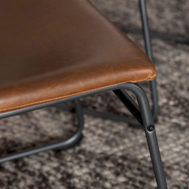 Chaises de salle à manger en similicuir Prusiner de Middlebrook (lot de 2)