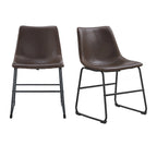 Chaises de salle à manger en similicuir Prusiner de Middlebrook (lot de 2)