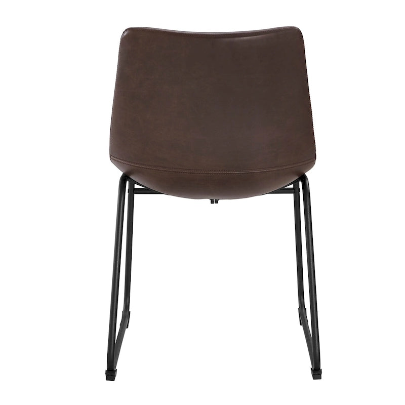 Chaises de salle à manger en similicuir Prusiner de Middlebrook (lot de 2)