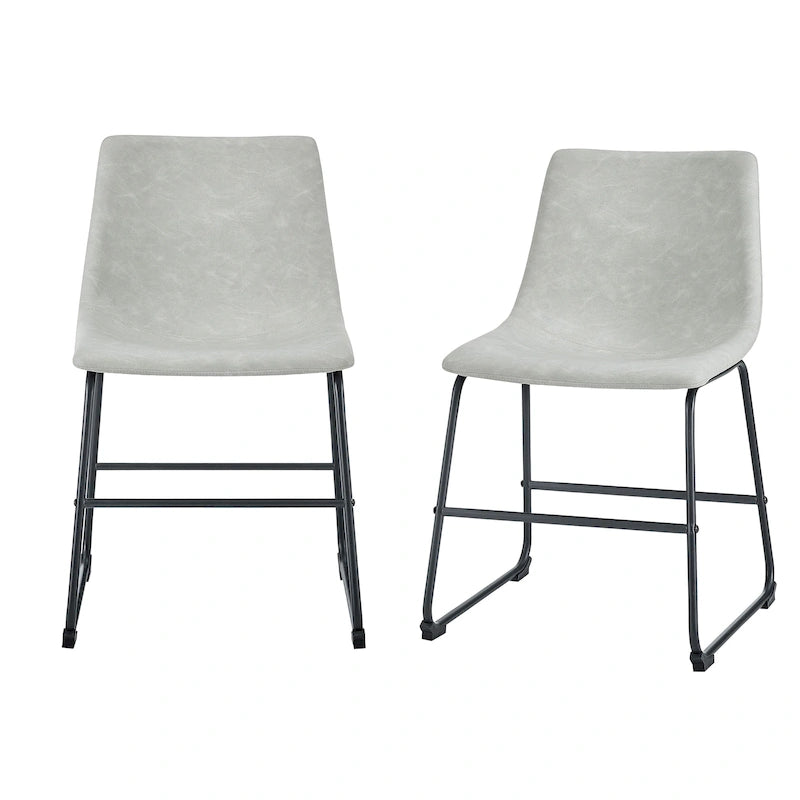 Chaises de salle à manger en similicuir Prusiner de Middlebrook (lot de 2)