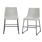 Chaises de salle à manger en similicuir Prusiner de Middlebrook (lot de 2)