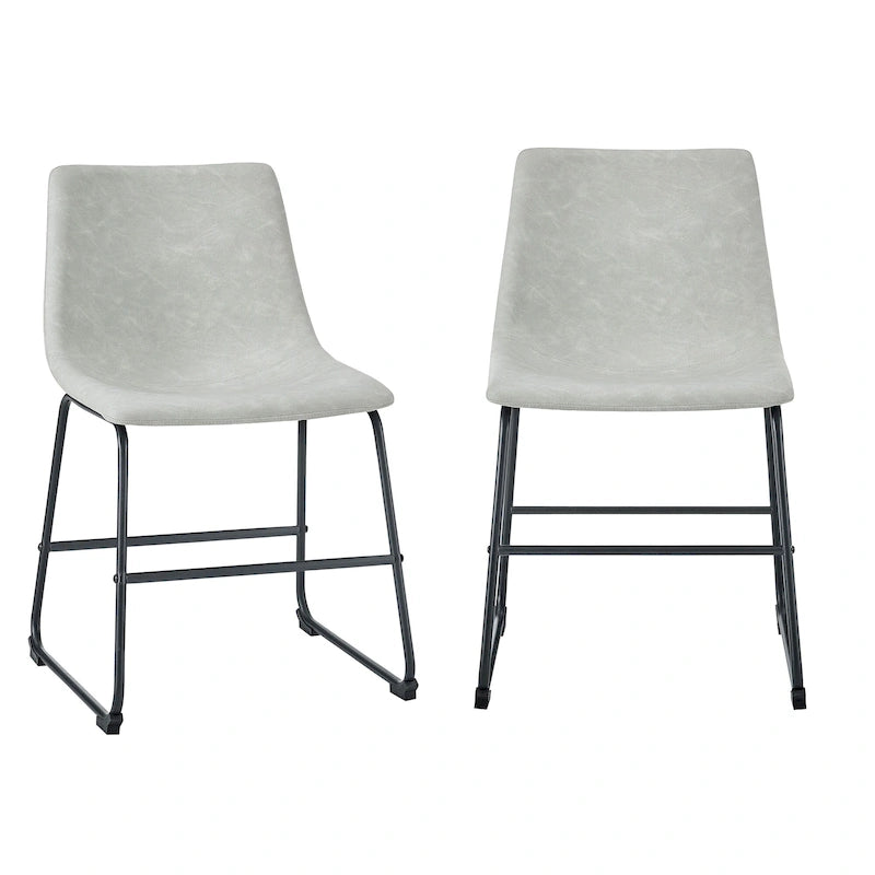 Chaises de salle à manger en similicuir Prusiner de Middlebrook (lot de 2)