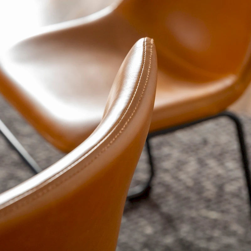Chaises de salle à manger en similicuir Prusiner de Middlebrook (lot de 2)