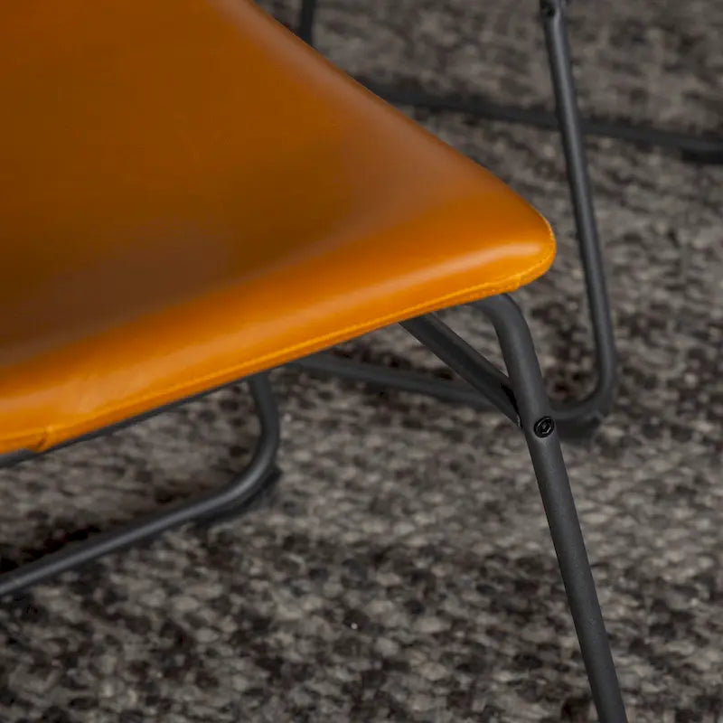 Chaises de salle à manger en similicuir Prusiner de Middlebrook (lot de 2)