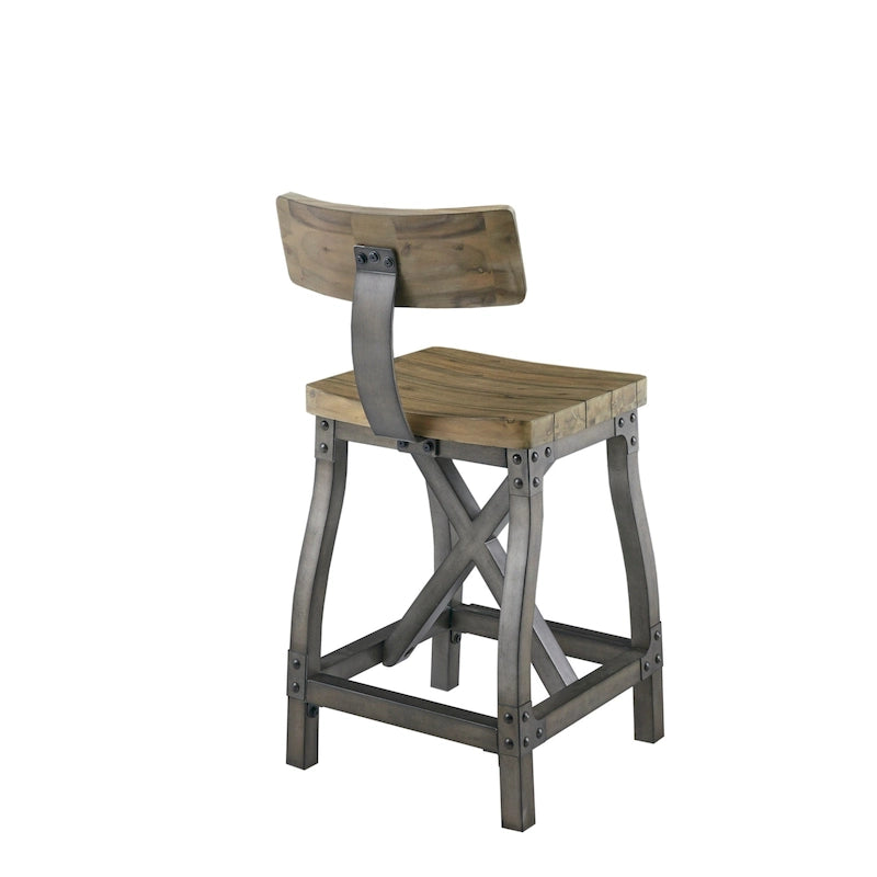Tabouret de comptoir Lancaster avec dossier par INK+IVY