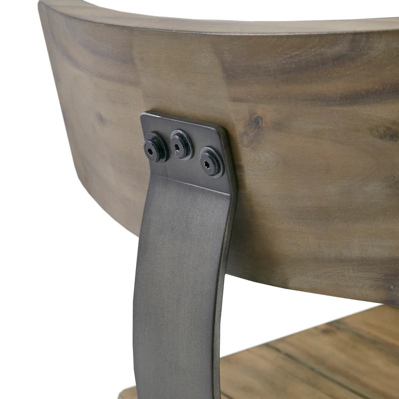 Tabouret de comptoir Lancaster avec dossier par INK+IVY