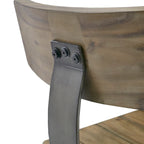 Tabouret de comptoir Lancaster avec dossier par INK+IVY