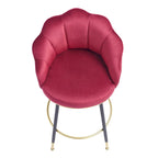 Sgabelli da bar moderni Hausfame girevoli con schienale (set da 2) - 56,4 cm L X 54,1 cm P X 100,6 cm H