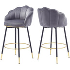 Sgabelli da bar moderni Hausfame girevoli con schienale (set da 2) - 56,4 cm L X 54,1 cm P X 100,6 cm H
