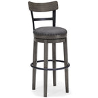 Signature Design by Ashley Caitbrook Gray Tabouret de bar pivotant rembourré, individuel