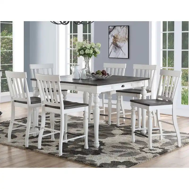 Sedie da bancone bicolore Steve Silver Jillian Farmhouse, (Set di 2)
