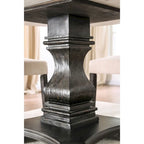 Tavolo da pranzo a piedistallo Brec Rustic White 48 pollici di Furniture of America