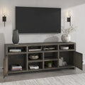 Bridgevine Home Joshua Creek Mobile TV da 84 pollici per TV fino a 95 pollici, nessun montaggio richiesto, finitura Barnwood