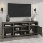 Bridgevine Home Joshua Creek Mobile TV da 84 pollici per TV fino a 95 pollici, nessun montaggio richiesto, finitura Barnwood