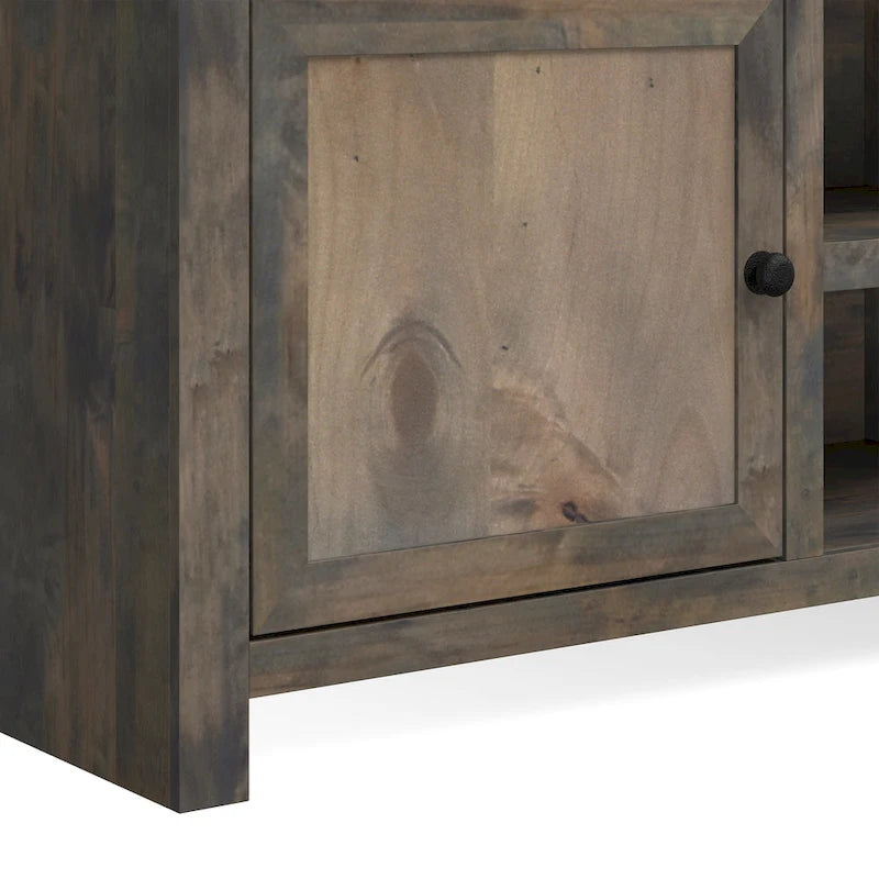 Bridgevine Home Joshua Creek Mobile TV da 84 pollici per TV fino a 95 pollici, nessun montaggio richiesto, finitura Barnwood