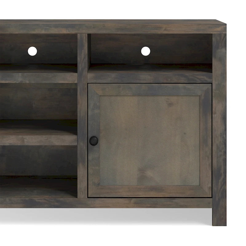 Bridgevine Home Joshua Creek Mobile TV da 84 pollici per TV fino a 95 pollici, nessun montaggio richiesto, finitura Barnwood