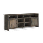 Bridgevine Home Joshua Creek Mobile TV da 84 pollici per TV fino a 95 pollici, nessun montaggio richiesto, finitura Barnwood