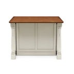 Isola da Cucina Monarch in Legno Bianco Sporco di Homestyles - 122 x 91 x 63,5 cm
