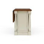 Isola da Cucina Monarch in Legno Bianco Sporco di Homestyles - 122 x 91 x 63,5 cm