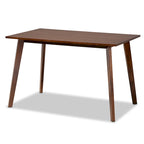 Tavolo da pranzo rettangolare in legno Mid-Century Modern Transitional Britte