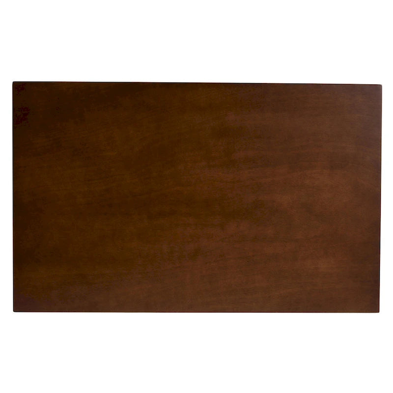 Tavolo da pranzo rettangolare in legno Mid-Century Modern Transitional Britte