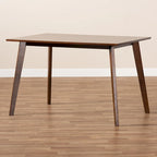 Tavolo da pranzo rettangolare in legno Mid-Century Modern Transitional Britte