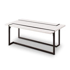 Tavolino da caffè Tawl Contemporary bianco laccato 47 pollici di Furniture of America