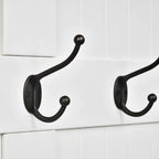 HOMCOM Banc de Rangement et Porte-Manteau d'Entrée 3-en-1, 71 po, avec 5 Crochets Doubles en Acier et Ancrage Anti-Basculement