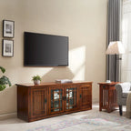 Mobile TV a quattro ante Leick Home in legno massello Mission Oak