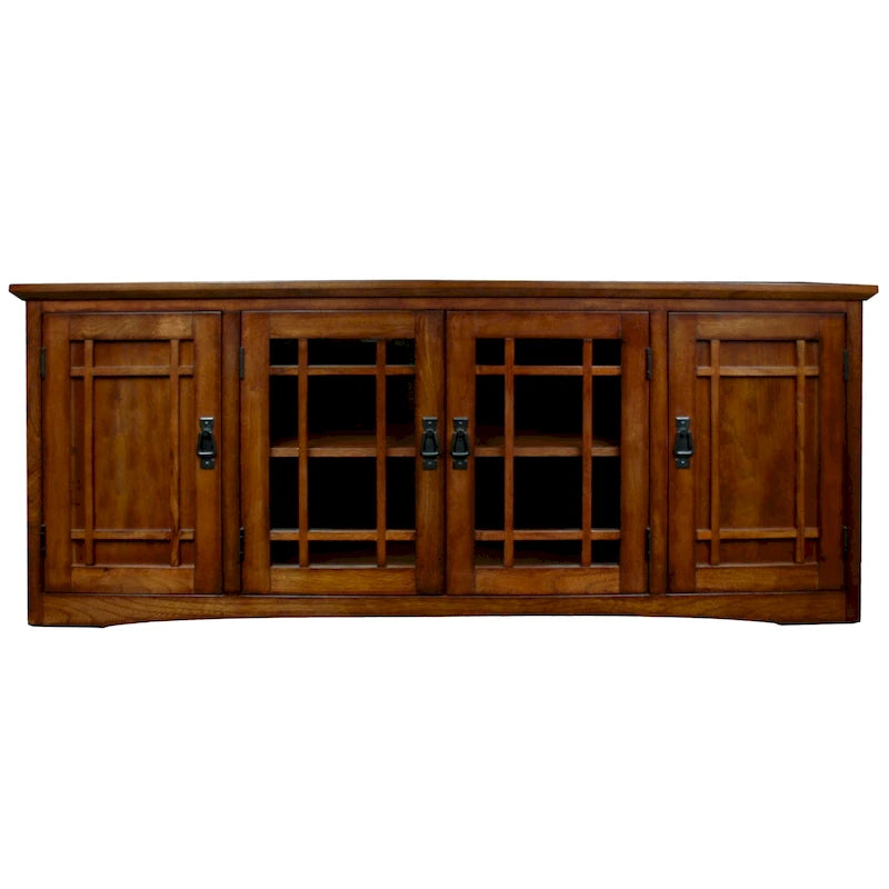 Mobile TV a quattro ante Leick Home in legno massello Mission Oak
