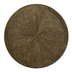 Tavolo da pranzo rotondo in legno Furniture of America Dice Rustic Oak da 54 pollici