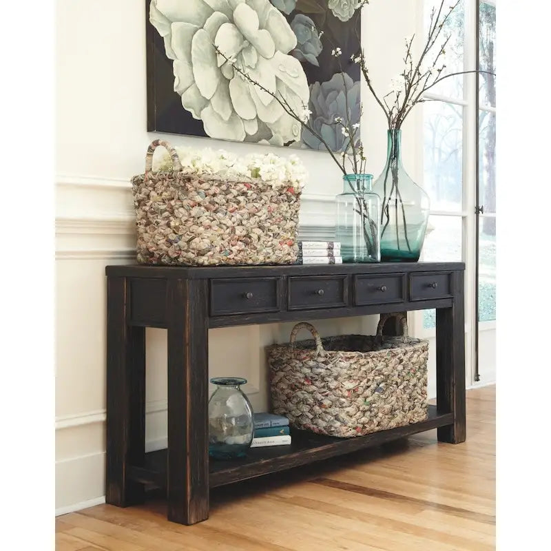 Signature Design by Ashley Tavolo da Divano Gavelston Nero