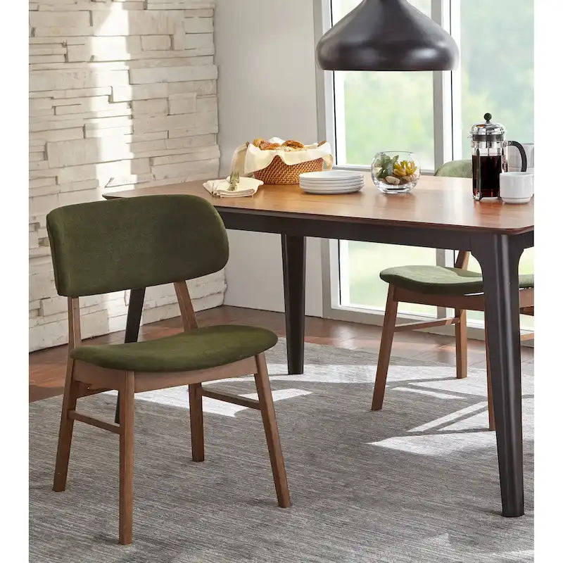 Lifestorey Rory Sedia da Pranzo in Legno Massello (Set di 2)